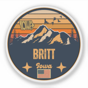 Britt, Iowa, Verenigde Staten Sticker