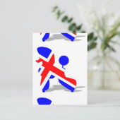 Britt poedel briefkaart (Staand voorkant)