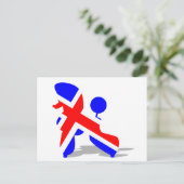 Britt poedel briefkaart (Staand voorkant)