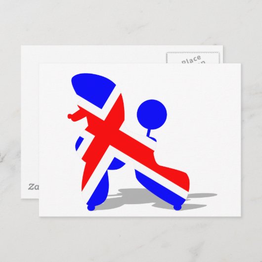 Britt poodle briefkaart (Voorkant / Achterkant)