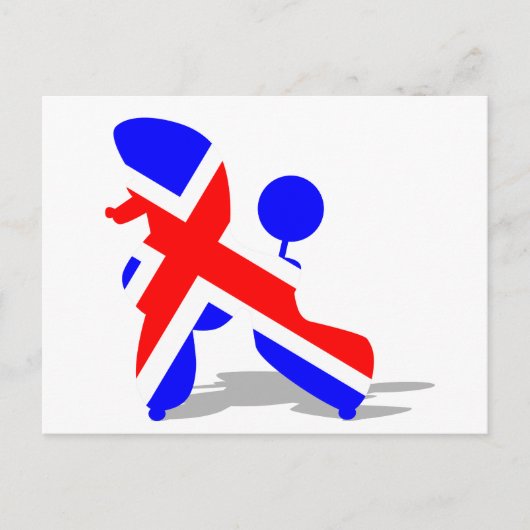 Britt poodle briefkaart (Voorkant)