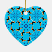 Britt poodle keramisch ornament (Achterkant)