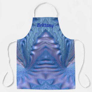 BRITTANY ~ ABSTRACT FRACTALE Blauw roze ~ Schort