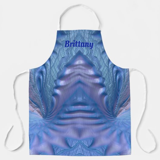BRITTANY ~ ABSTRACT FRACTALE Blauw roze ~ Schort (Voorkant)