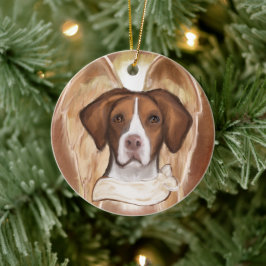 Brittany Angel Keramisch Ornament