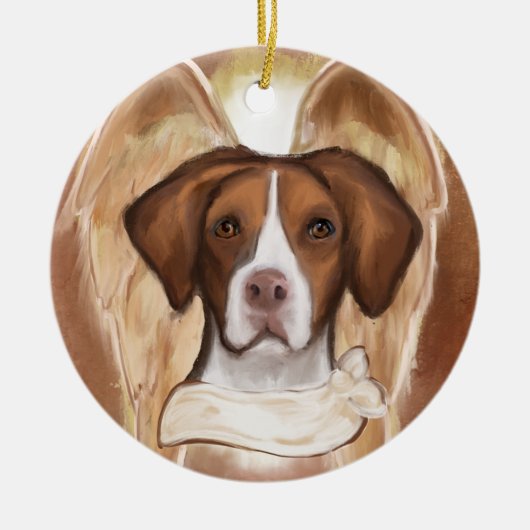 Brittany Angel Keramisch Ornament (Voorkant)