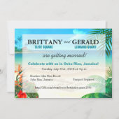Brittany Beach Jamaican bruiloft krijgt namen in z Kaart (Achterkant)