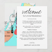 Brittany Calligrafie Welkomstbrief & Kaart (Voorkant / Achterkant)