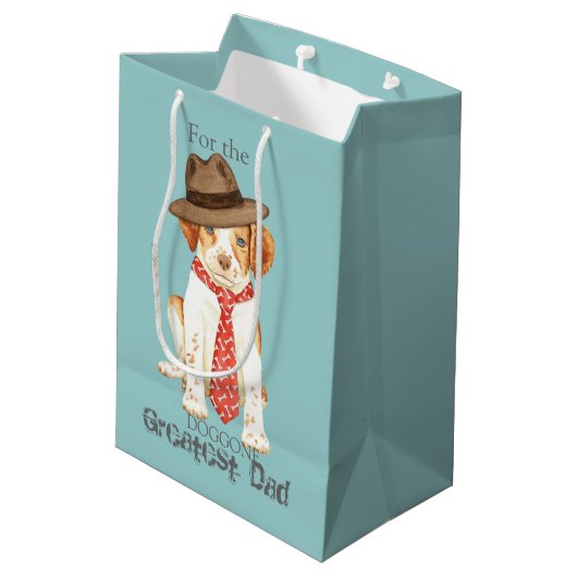 Brittany Dad Medium Cadeauzakje (Achterkant Gekanteld)