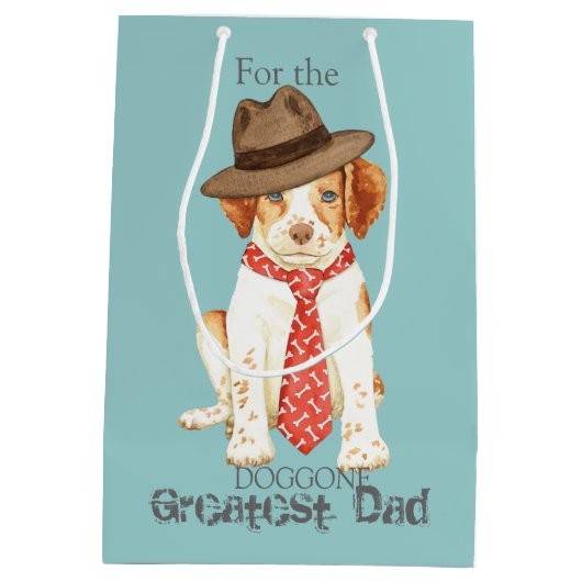 Brittany Dad Medium Cadeauzakje (Achterkant)