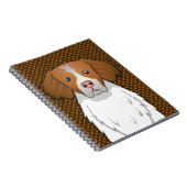 Brittany Dog Cartoon Paws Notitieboek (Rechterzijde)