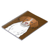Brittany Dog Cartoon Paws Notitieboek (Linkerzijde)
