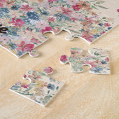 Brittany Dog Flower Rain Legpuzzel (Zijkant)