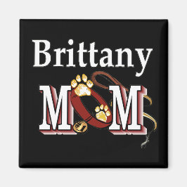Brittany Dog MOM Magneet