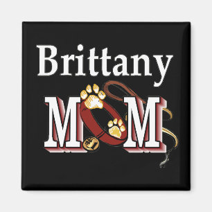 Brittany Dog MOM Magneet