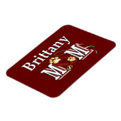 Brittany Dog MOM Magneet (Linkerzijde)