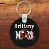Brittany Dog MOM Sleutelhanger (Voorkant)
