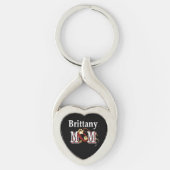 Brittany Dog MOM Sleutelhanger (Voorkant)