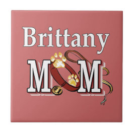 Brittany Dog MOM Tegeltje