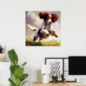 Brittany Dog Poster (Thuiskantoor)