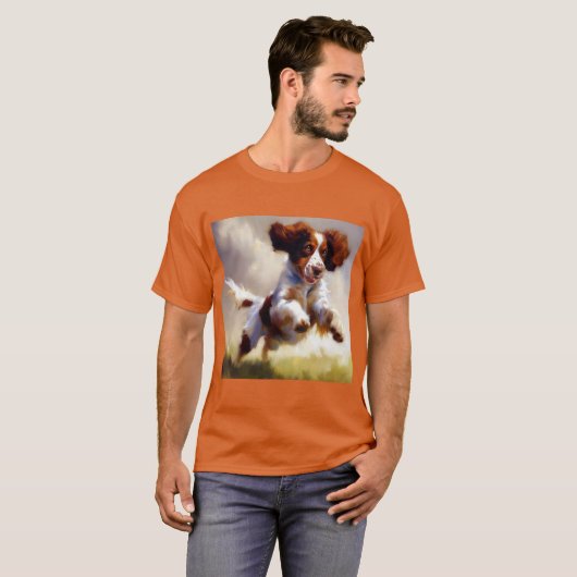 Brittany Dog T-shirt (Voorkant volledig)