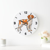 Brittany Dog Wall Clock Hunting Pet Home Decor Grote Klok (Huis)