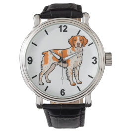 Brittany Dog Wrist Watch Sporting Pet Style Horloge
