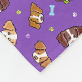 Brittany Dogs KiniArt Fleece Blanket (Hoek)