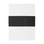 Brittany Eenvoudige witte typografie foto Uitnodigingen Wikkel (Achterkant Voorbeeld)