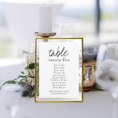 Brittany Elegant Wedding Table Seating Chart Kaart