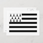 Brittany Flag Briefkaart (Voorkant / Achterkant)