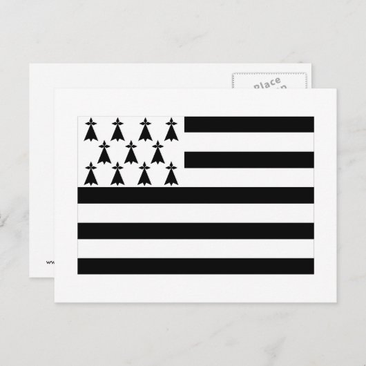 Brittany Flag Briefkaart (Voorkant / Achterkant)