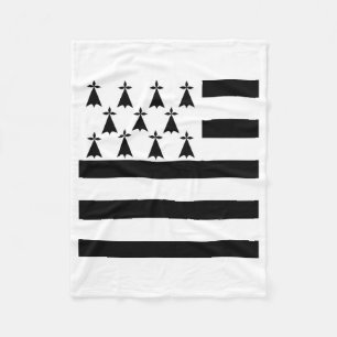 Brittany Flag Emblem Fleece Deken