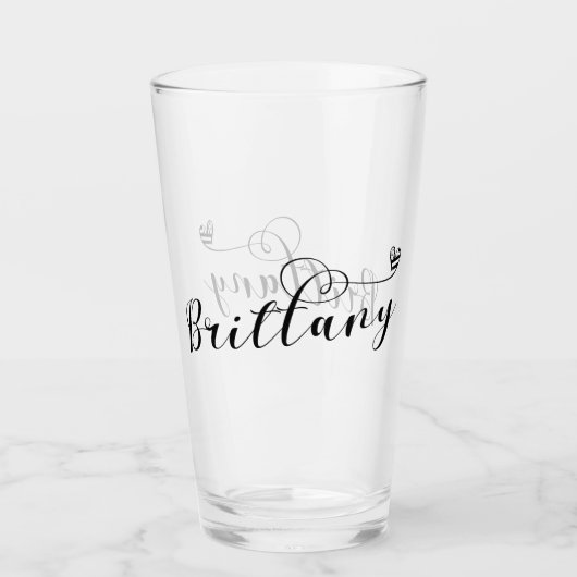 Brittany Flag in Heart, Breton Glas (Voorkant)