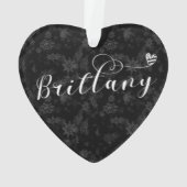 Brittany Flag in Heart, Breton Ornament (achterkant)