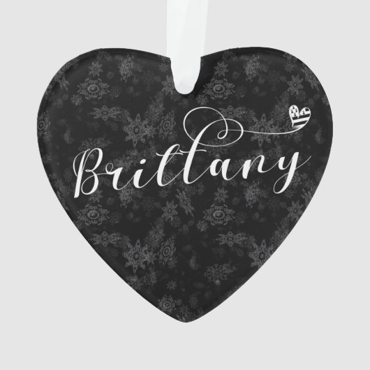 Brittany Flag in Heart, Breton Ornament (achterkant)