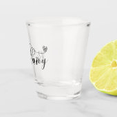 Brittany Flag in Heart, Breton Shot Glas (Rechts)