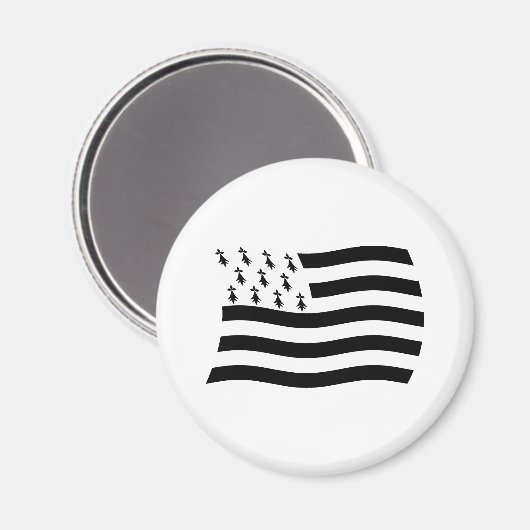Brittany Flag Magnet (Voorkant / Achterkant)