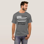 Brittany Flag met naam in het Frans T-shirt (Voorkant volledig)