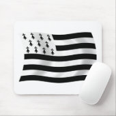 Brittany Flag Mousepad Muismat (Met muis)