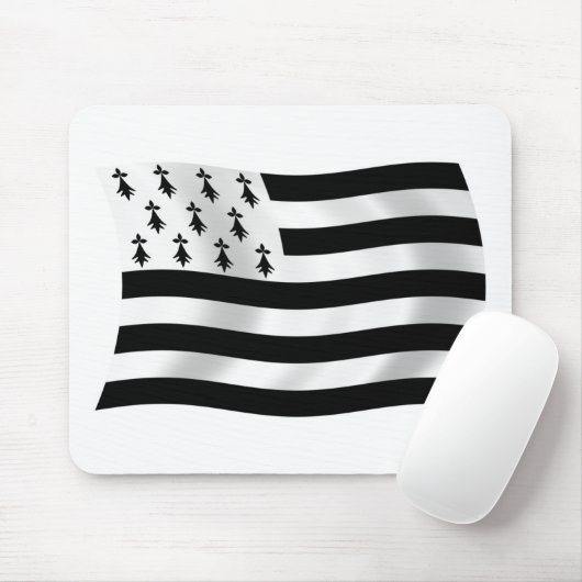 Brittany Flag Mousepad Muismat (Met muis)