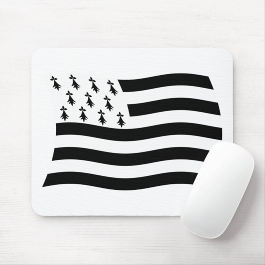 Brittany Flag Mousepad Muismat (Met muis)