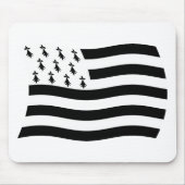 Brittany Flag Mousepad Muismat (Voorkant)