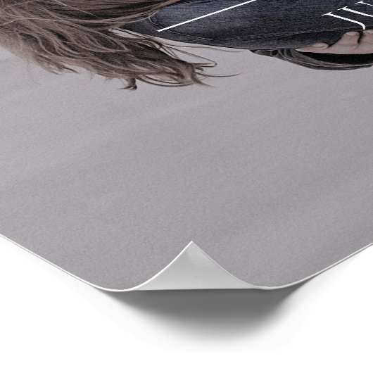 Brittany Foto Welkom bij ons trouwbord Poster (Hoek)