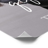 Brittany Foto Witte Calligraphy Kaarten Cadeaus Bo Poster (Hoek)