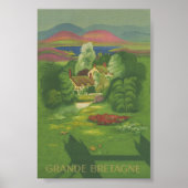 Brittany France Vintage Travel Poster (Voorkant)