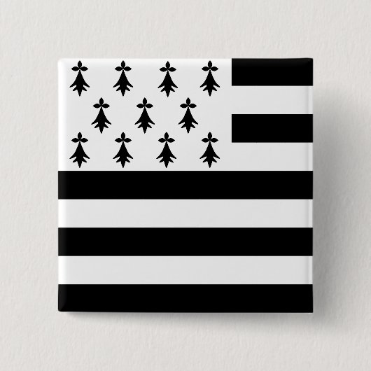 Brittany, Frankrijk Vierkante Button 5,1 Cm (Voorkant)