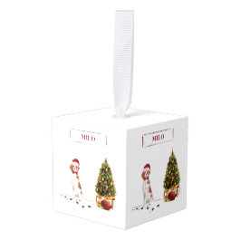 Brittany Funny kersthond en boom Decoratie