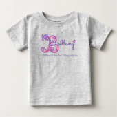 Brittany girl B naam betekent monogram shirt (Voorkant)