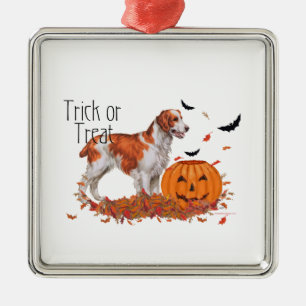 Brittany Halloween Metalen Ornament